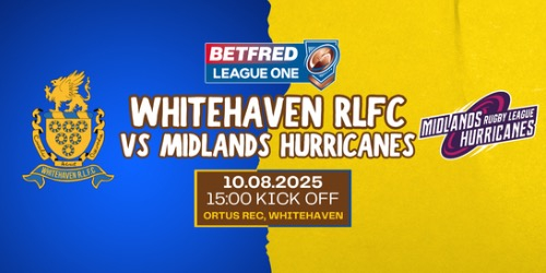 vs Midlands Hurricanes<br />10th August 2025<br />3PM KICK OFF